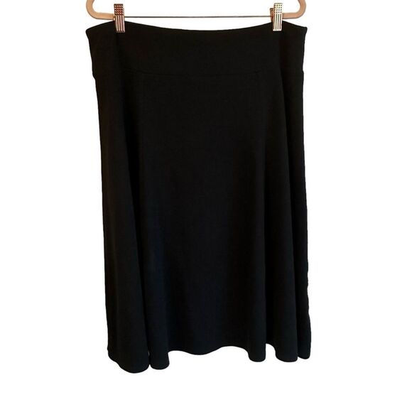 Appleseed’s Black A-Line Full Stretchy Skirt Sz PL - Picture 4 of 5